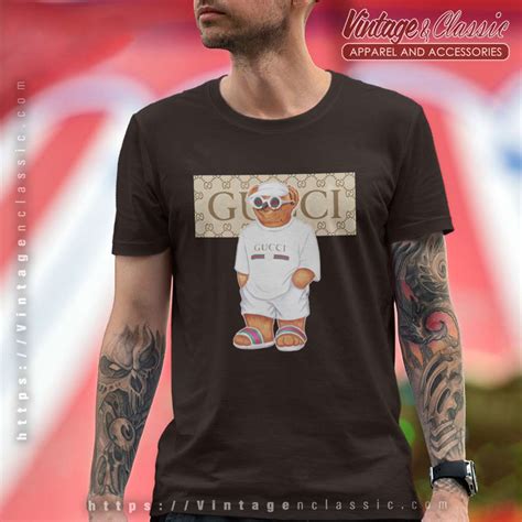 gucci bear shirt|gucci collar shirt men.